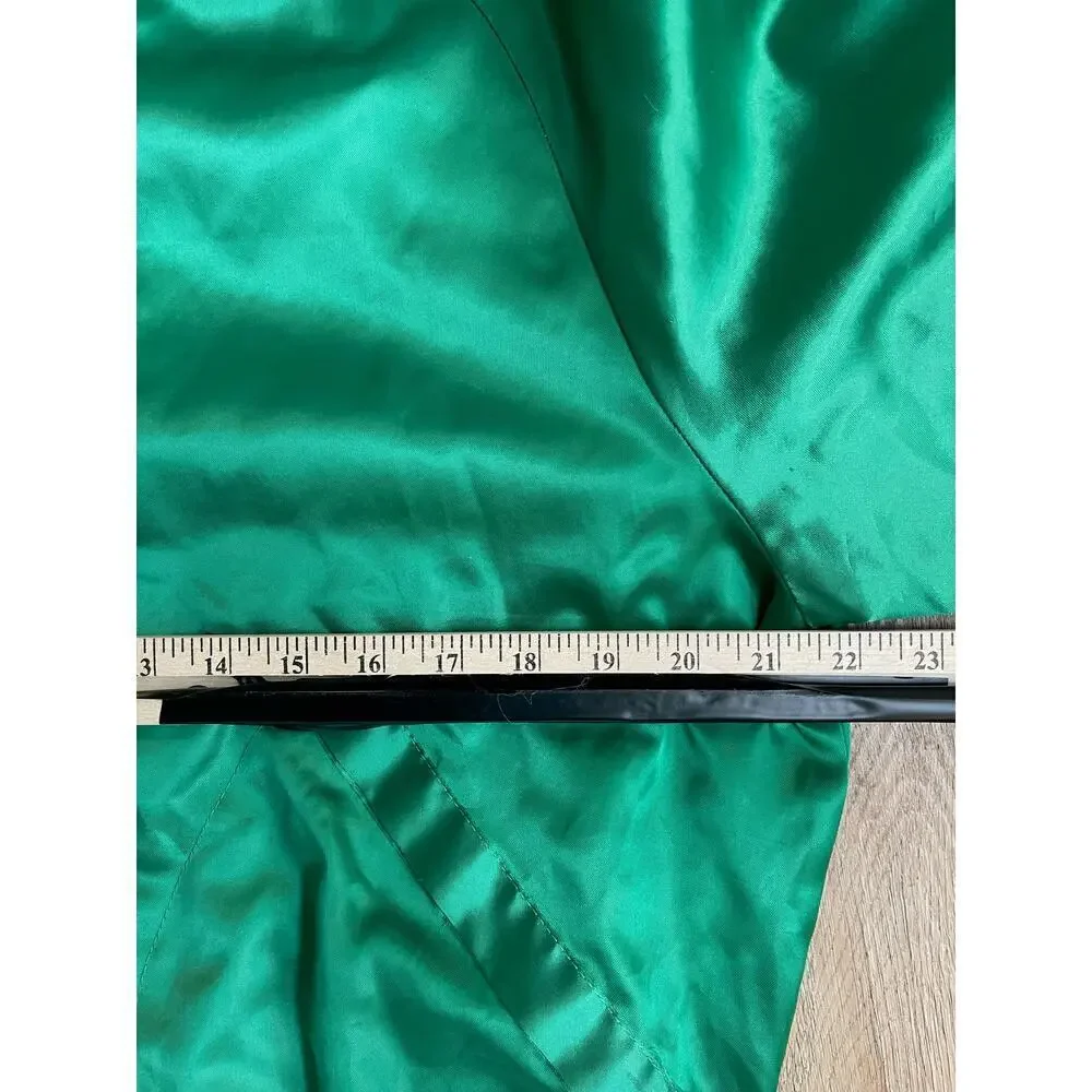 Rare Vintage Satin Varsity Oregon Marching Band Full Snap Jacket Made USA Sz M